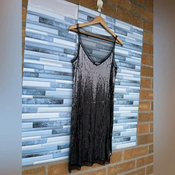 White + Warren Sequin dress size medium - Picture 2 of 10